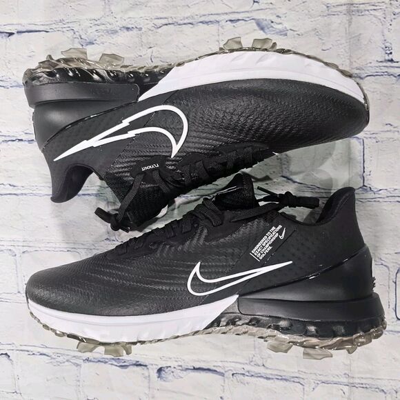 Nike MENS 8.5 WIDE Air Zoom Infinity Tour Golf Shoe Black White Volt CT0541 077 - Picture 8 of 10